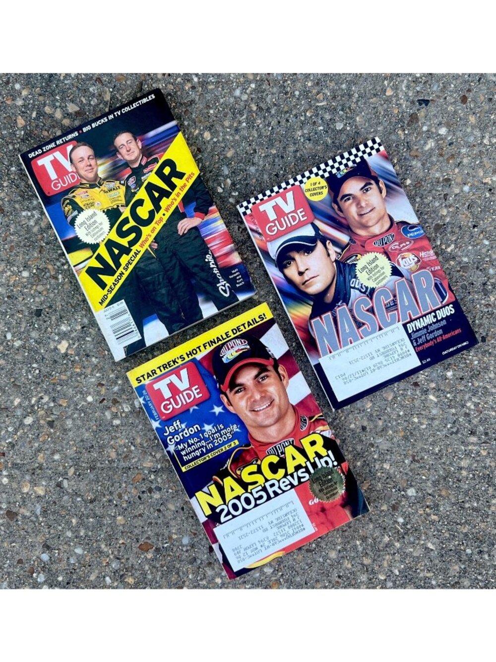 TV Guide NASCAR Lot 2003 2005 Jeff Gordon Jimmie Johnson Covers